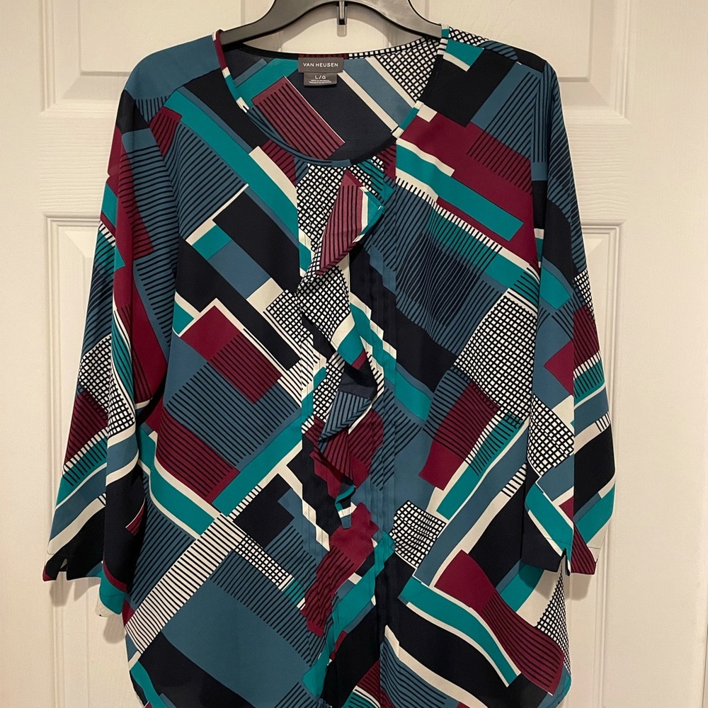 Women’s Polyester Pull Over Blouse from Van Heusen